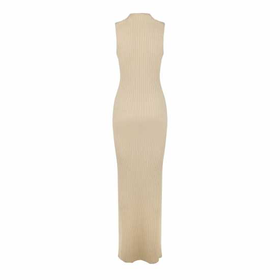 Jack Wills High Neck Ribbed Maxi Dress  Дамски пуловери и жилетки