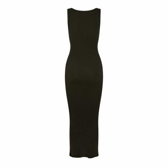 Jack Wills Square Neck Ribbed Maxi Dress  Дамски пуловери и жилетки