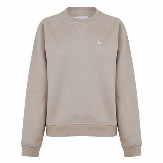 Jack Wills Astbury Raglan Crew Sweatshirt Камък 