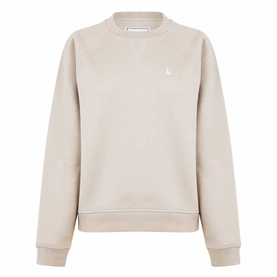 Jack Wills Astbury Raglan Crew Sweatshirt Камък 