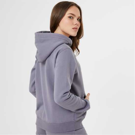 Jack Wills Hunston Graphic Logo Hoodie Съмръчно синьо Дамски суичъри и блузи с качулки