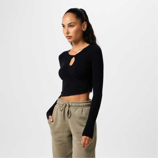 Jack Wills Cut Out Top Ld44  Дамски тениски с яка