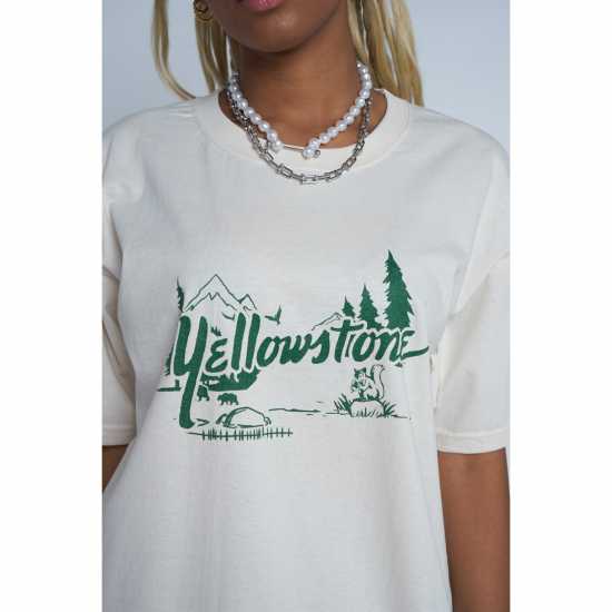 Тениска Daisy Street Yellowstone T Shirt  Daisy Street