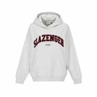 Slazenger Large Logo Hood Сиво/Бордово 