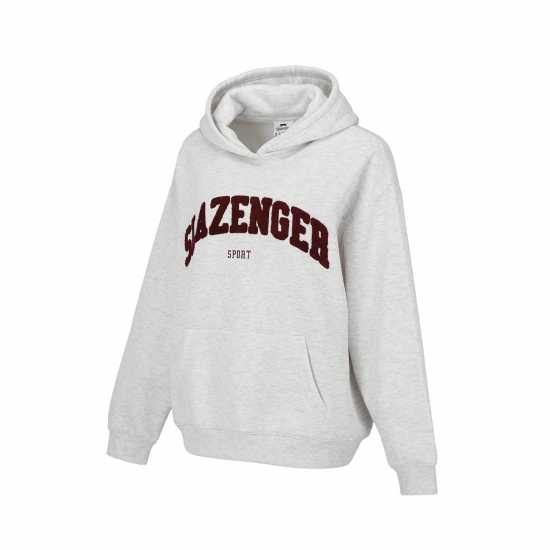 Slazenger Large Logo Hood Сиво/Бордово 