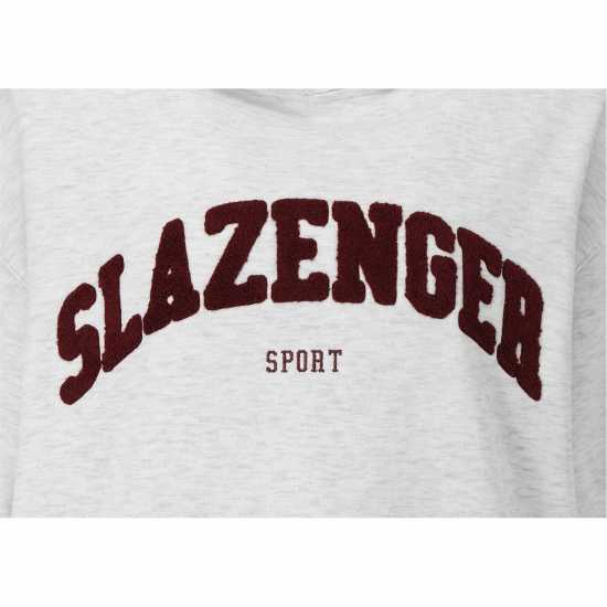 Slazenger Large Logo Hood Сиво/Бордово 