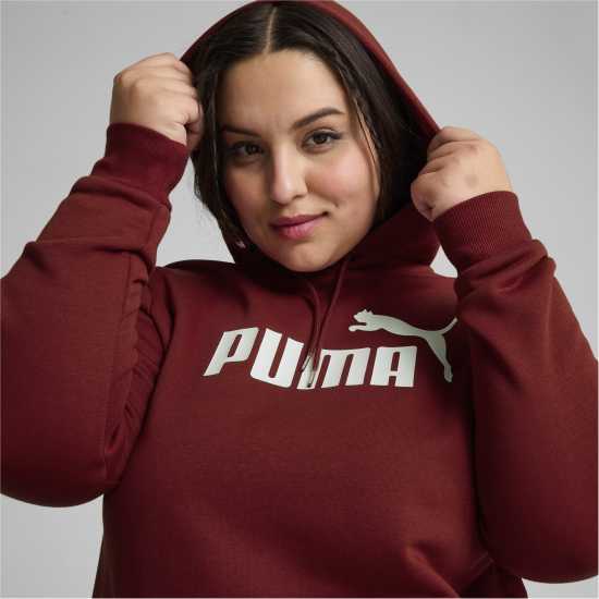 Puma Logo Ladies Hoody Intense Red Дамски суичъри и блузи с качулки