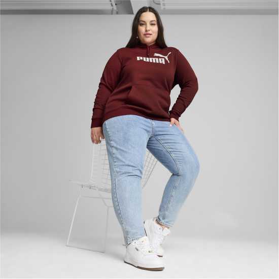 Puma Logo Ladies Hoody Intense Red Дамски суичъри и блузи с качулки