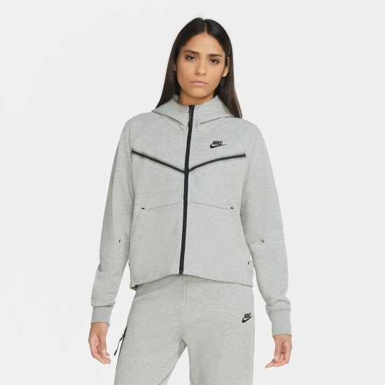 Nike Sportswear Tech Fleece Windrunner Women's Full-Zip Hoodie Dk Grey Heather 