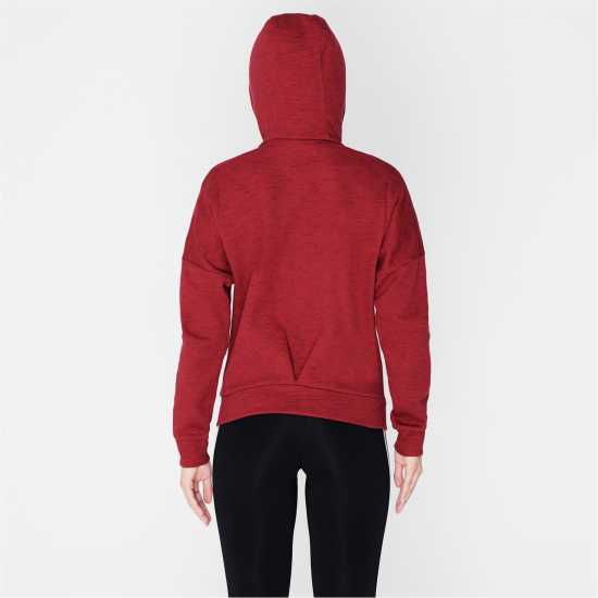 Adidas Дамски Суитшърт Id Melang Zip Hoody Ladies Червено Дамски суичъри и блузи с качулки