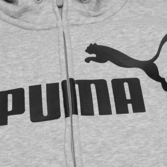 Puma No1 Logo Hoodie Ladies Сиво Дамски суичъри и блузи с качулки