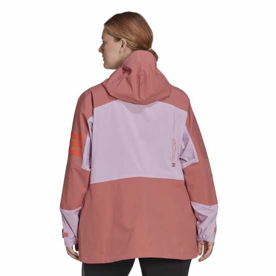 Adidas Дамско Яке Terrex Xploric Rain.rdy Hiking Jacket Womens БлилилВонред Дамски грейки