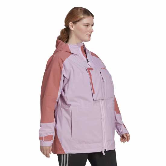 Adidas Дамско Яке Terrex Xploric Rain.rdy Hiking Jacket Womens БлилилВонред Дамски грейки