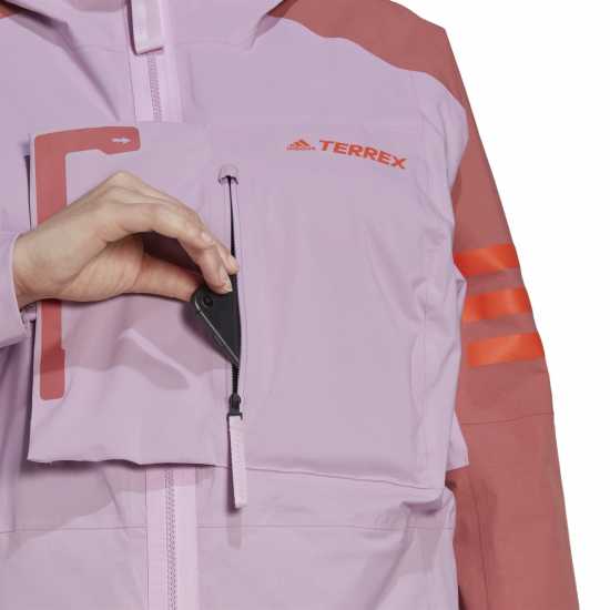 Adidas Дамско Яке Terrex Xploric Rain.rdy Hiking Jacket Womens БлилилВонред Дамски грейки