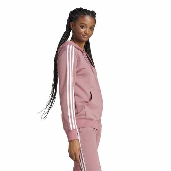 Adidas 3 Stripe Zip Track Hoodie Ladies  