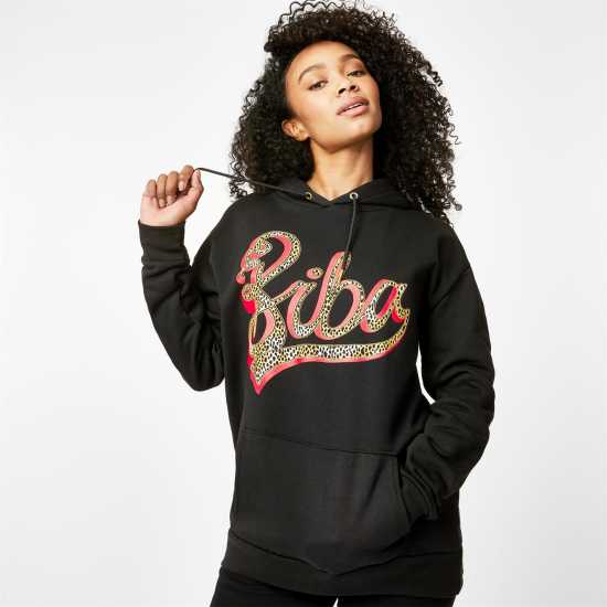 Biba Leopard Logo Hoodie  