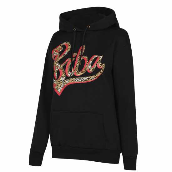 Biba Leopard Logo Hoodie  