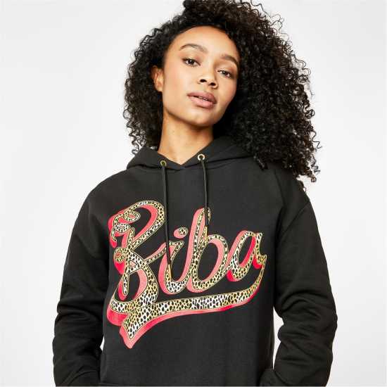 Biba Leopard Logo Hoodie  