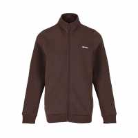 Slazenger Дамско Яке Fitted Zip Through Jacket Womens Шоколаден браон Дамски полар