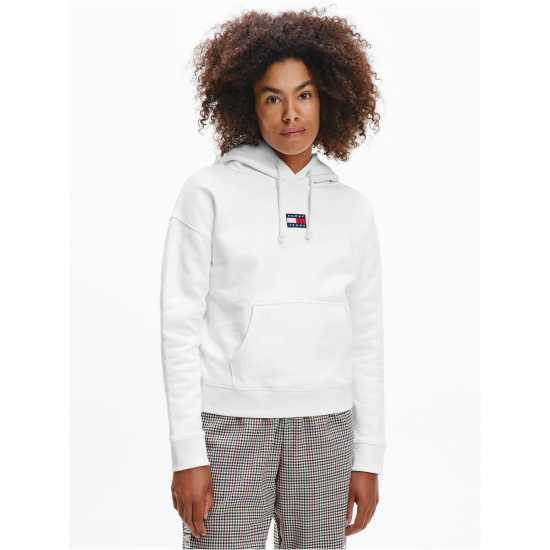 Tommy Jeans Centre Badge Hoodie БЯЛ ЙБР 