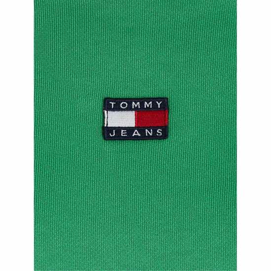 Tommy Jeans Centre Badge Hoodie Прибрежно зелено 