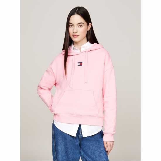 Tommy Jeans Centre Badge Hoodie Балетно розово 