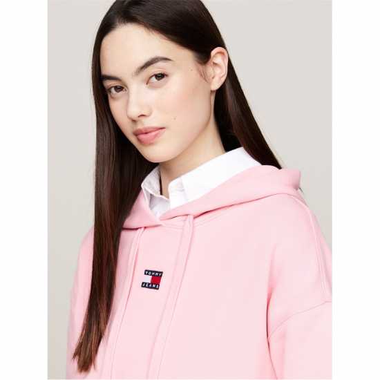 Tommy Jeans Centre Badge Hoodie Балетно розово 