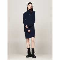 Tommy Jeans Mockneck Badge Sweater Dress  