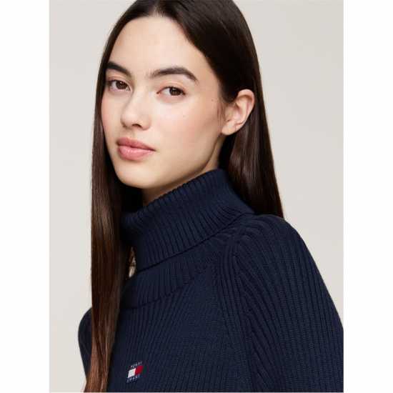 Tommy Jeans Mockneck Badge Sweater Dress  