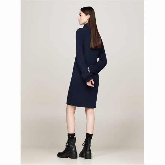 Tommy Jeans Mockneck Badge Sweater Dress  