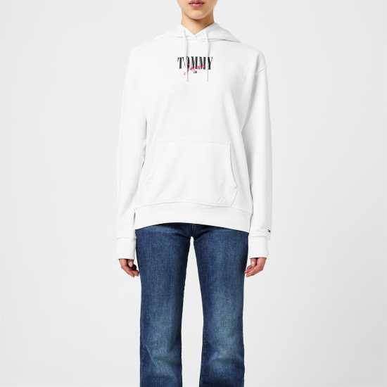 Tommy Jeans Relax Essential Logo Hoodie Бяло 