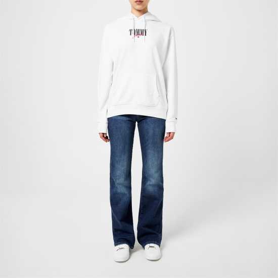 Tommy Jeans Relax Essential Logo Hoodie Бяло 