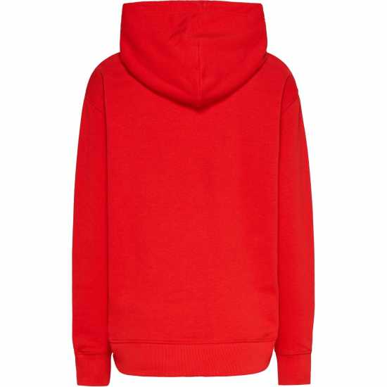 Tommy Jeans Relax Essential Logo Hoodie Дълбок Красно 