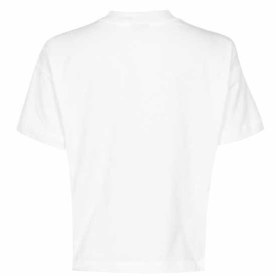 Тениска Champion Script T Shirt БЯЛО Дамски тениски с яка