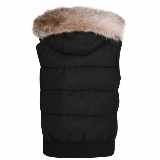 Jack Wills Willow Heritage Puffer Gilet Черно Дамски грейки