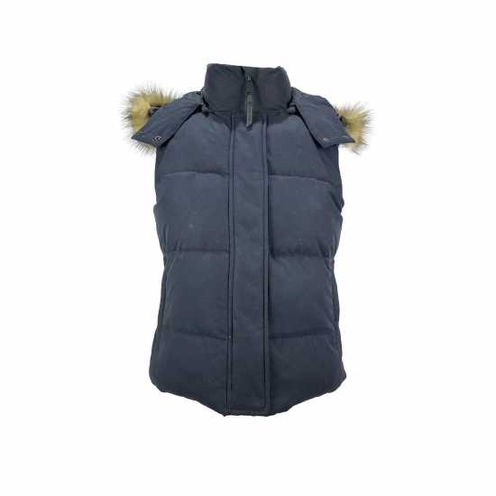 Jack Wills Willow Heritage Puffer Gilet Черно Дамски грейки