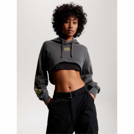 Tommy Jeans Flame Cropped Hoodie  