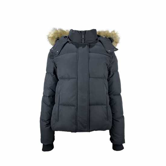 Jack Wills Riley Puffer Jacket Черно Дамски грейки