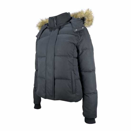 Jack Wills Riley Puffer Jacket Черно Дамски грейки