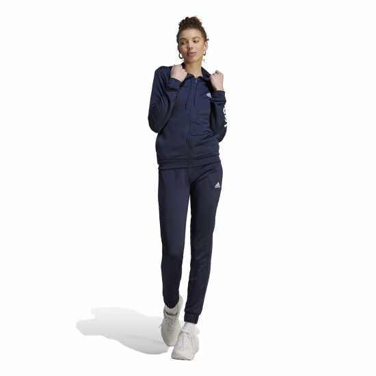 Adidas Linear Tracksuit Womens Легендарна чернина Дамски спортни екипи