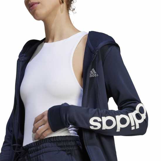 Adidas Linear Tracksuit Womens Легендарна чернина Дамски спортни екипи