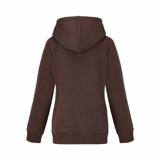 Slazenger Fitted Full Zip Hoodie Womens Шоколаден браон 