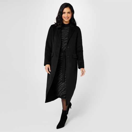 Biba Тренчкот Wool Trench Coat Черно 