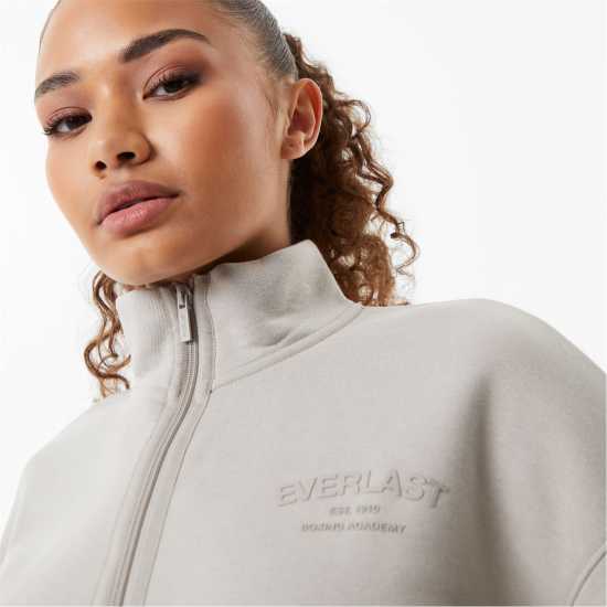 Everlast Lb Zip Up Ld34 Опален сив Дамски суичъри и блузи с качулки