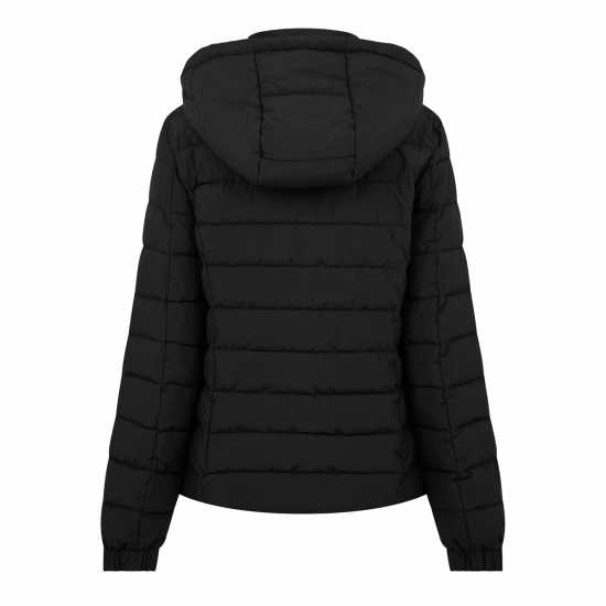 Jack Wills Luna Hooded Puffer Jacket Черно Дамски грейки