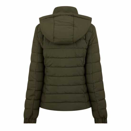 Jack Wills Luna Hooded Puffer Jacket Хаки 