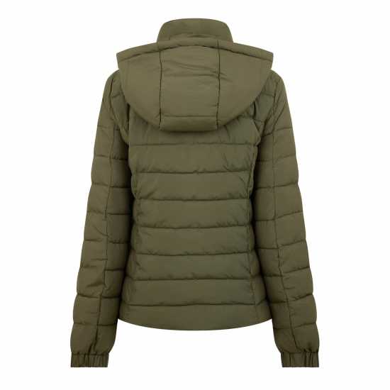 Jack Wills Luna Hooded Puffer Jacket Хаки 