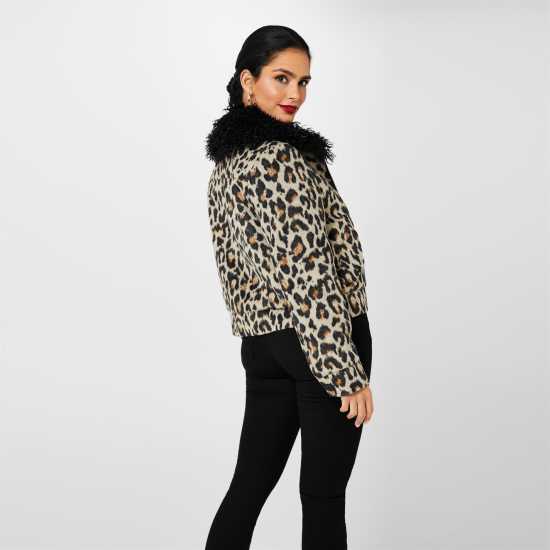 Biba Пилотско Яке Leopard Print Bomber Jacket  