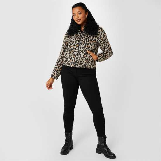 Biba Пилотско Яке Leopard Print Bomber Jacket  