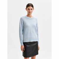 Selected Femme Lulu Knit Top Кешмир Син 